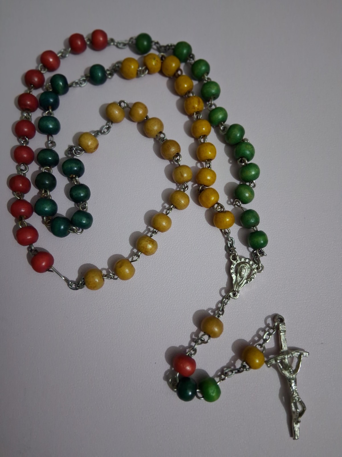 Rosario Misionero con cuentas de madera, missionary rosary, christian