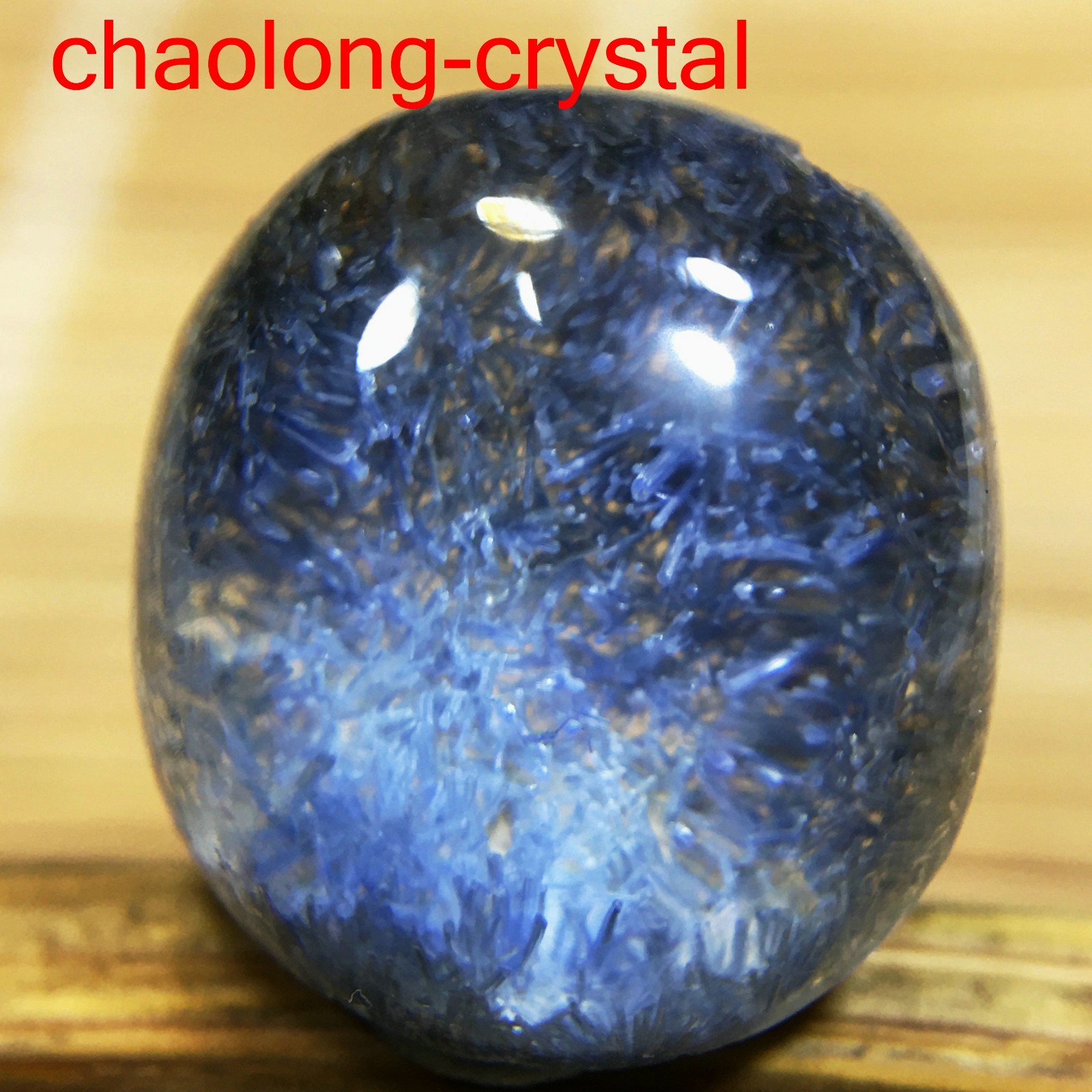 6.7Ct Very Rare NATURAL Beautiful Blue Dumortierite Quartz Crystal Pendant C1019