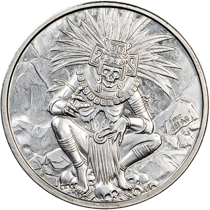 1 oz .999 Mictlantecuhtli | Aztec God - Perfect for Collectors