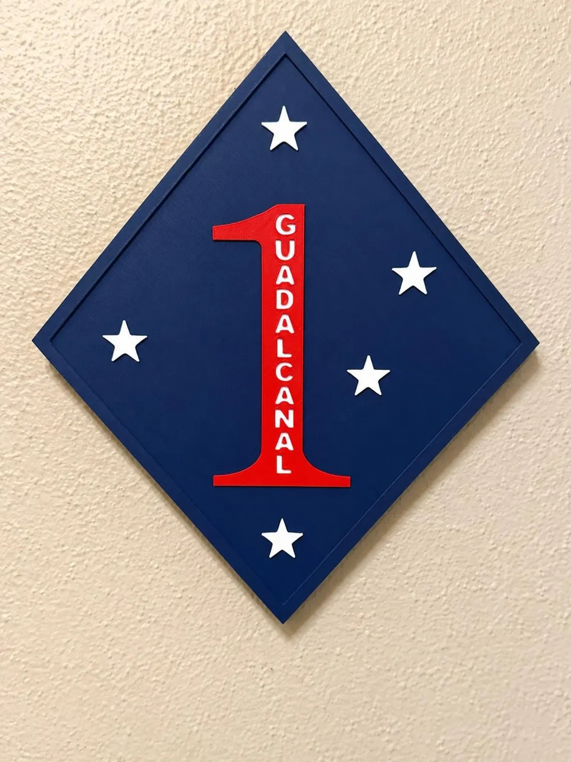 1st Marine Division Wall Plaque | The Old Breed Military Display