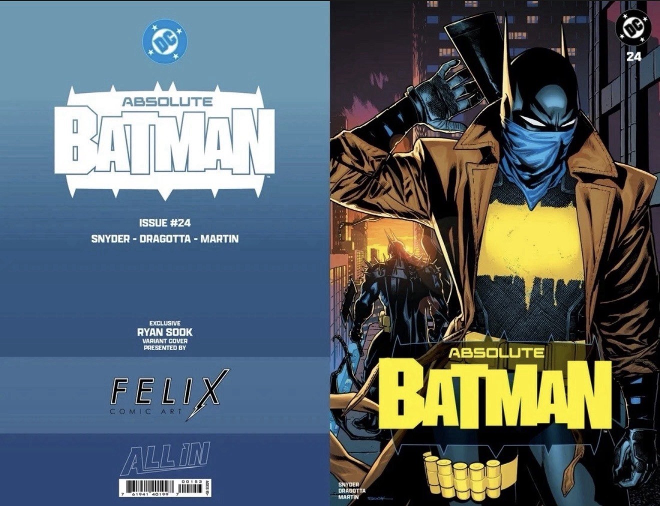 PRESALE ABSOLUTE BATMAN 24 RYAN SOOK FELIX ART FOIL VARIANT PRESALE ✅