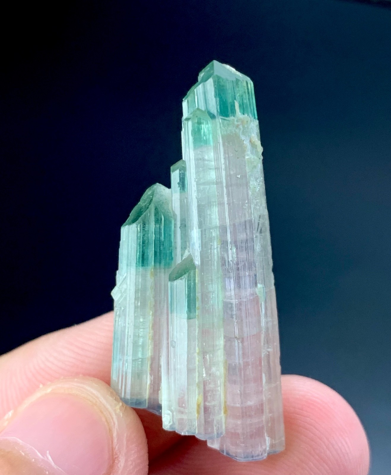 32 Cts Beautiful Bi Color Tourmaline Crystal From Afghanistan