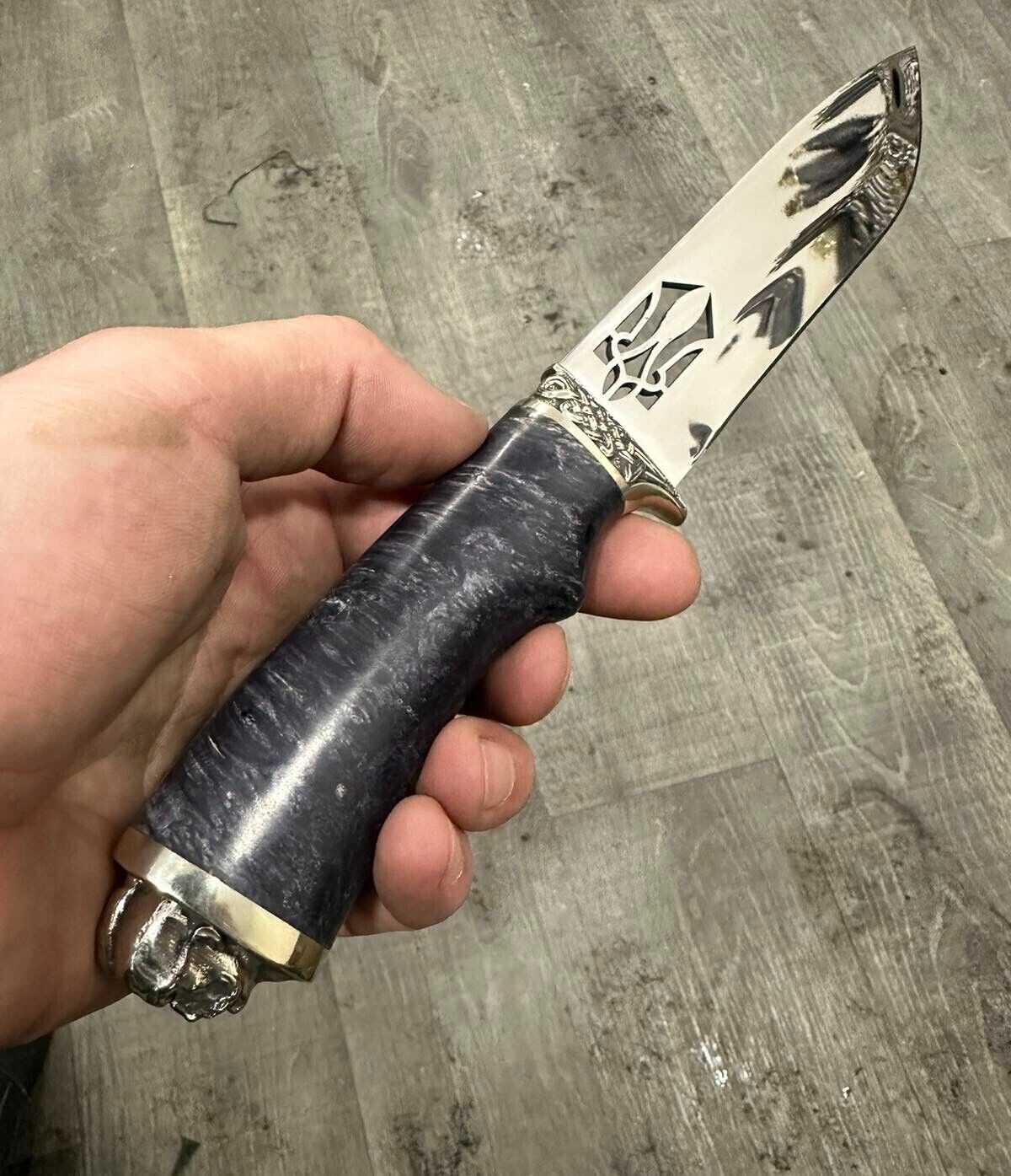 Cossack 🔱 Ukrainian Patriotic National Handmade Knife Trident + Sheath
