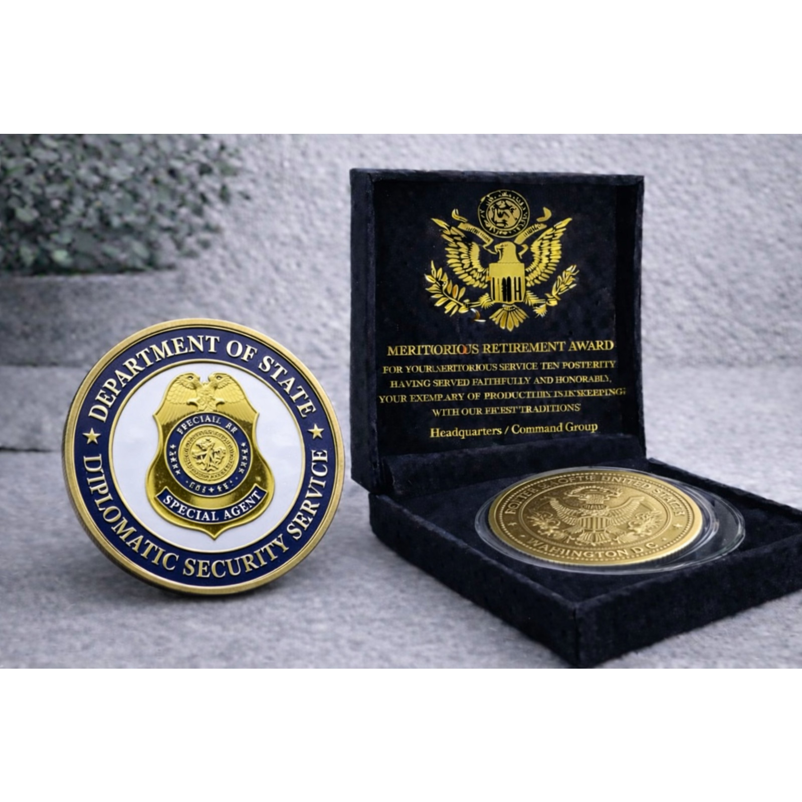 Department of State Diplomatic Security Service w/ Retirement Award