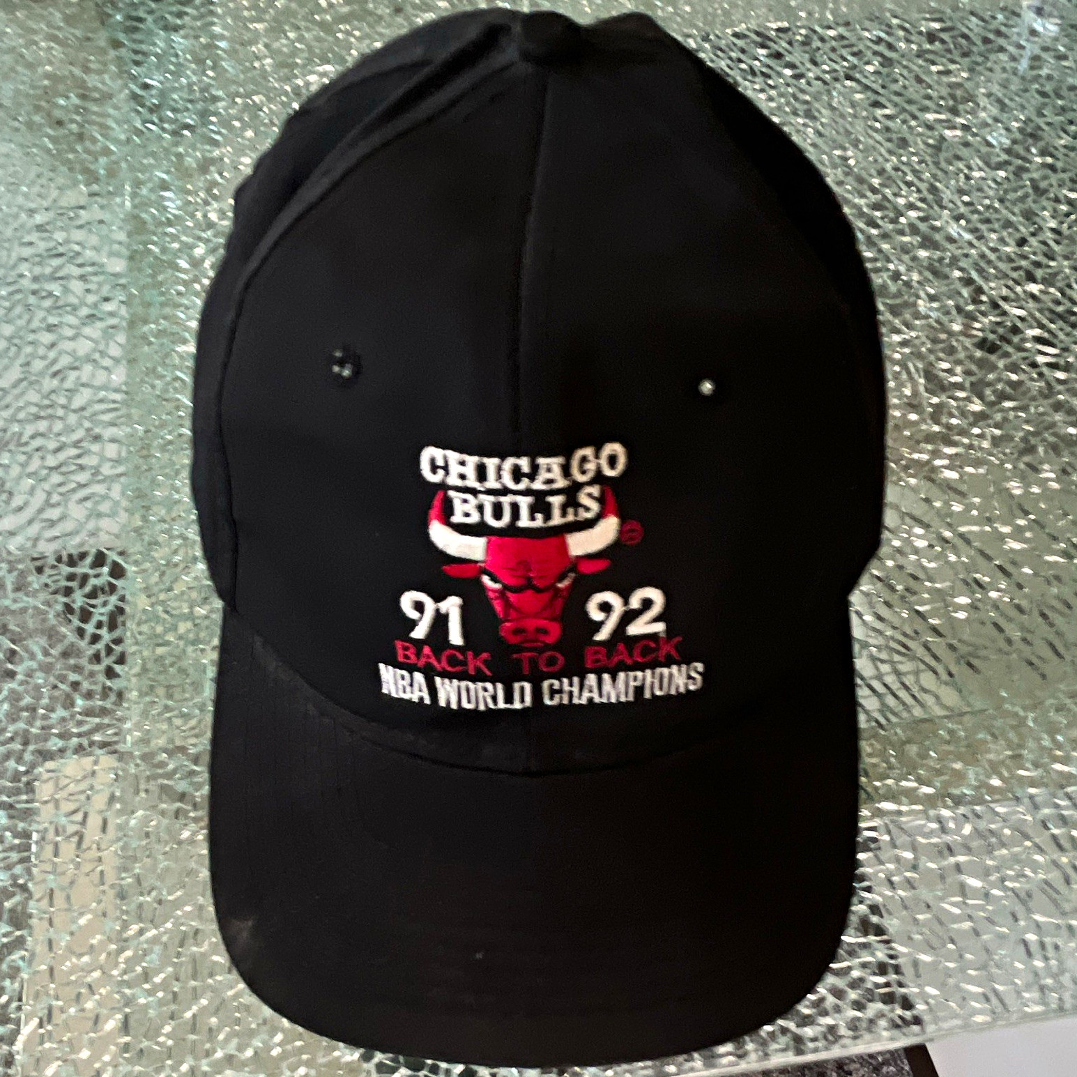 VTG 1992 Chicago Bulls Back to Back NBA Champions Snapback Hat 91-92
