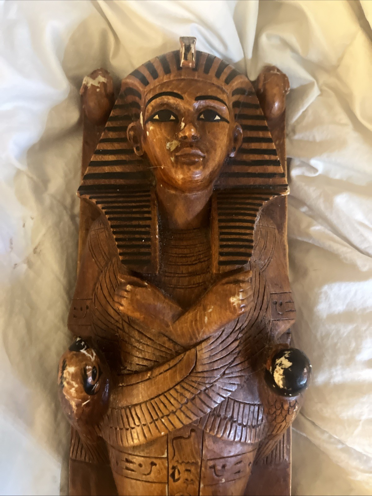 King Tutankhamun's Funerary Bed: Rare Museum Replica Statue