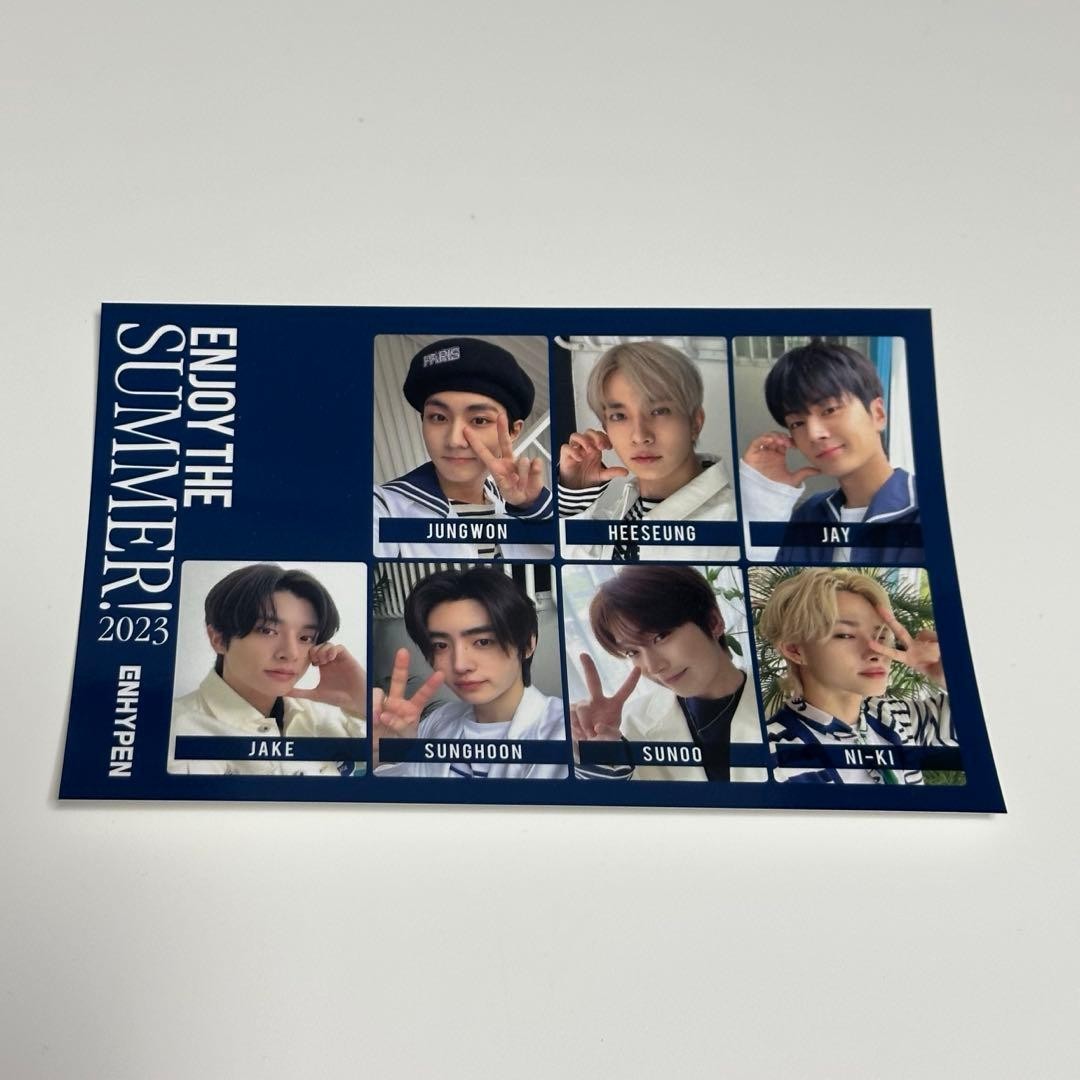 Official ENHYPEN 2023 FC Postcard Autograph