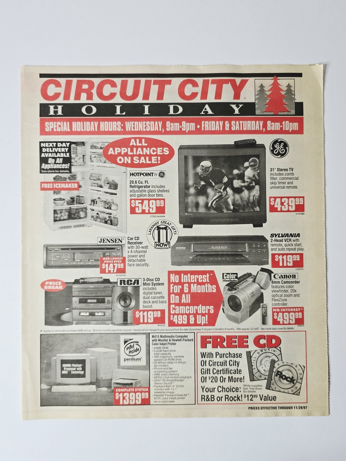 Circuit City 1997 Jet Moto 2 NBA Live 98 PlayStation 8 Page Holiday Circular