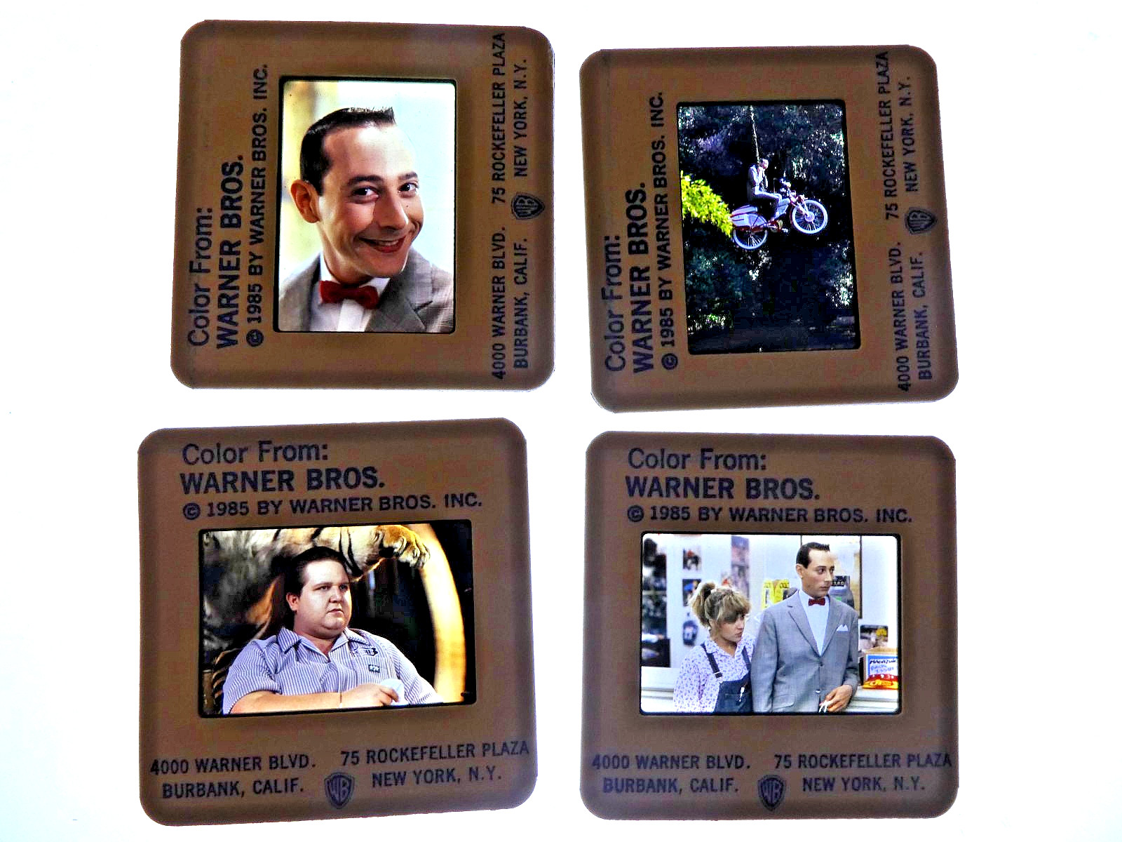 Pee Wee\'s Big Adventure 1985 Rare 35mm Advance Press MOVIE SLIDES - Paul Reubens