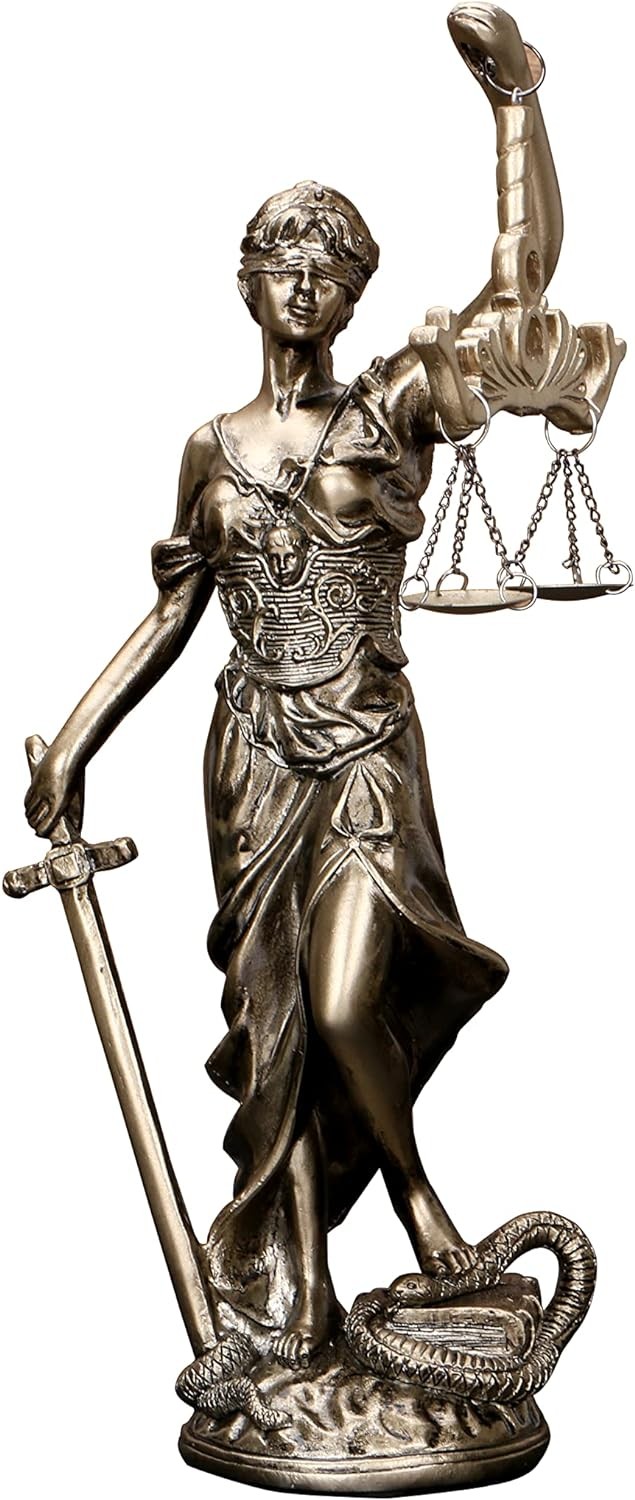 12 in Lady of Justice Statue Lady Justice Law Statue Blind Goddess of Justice Sc