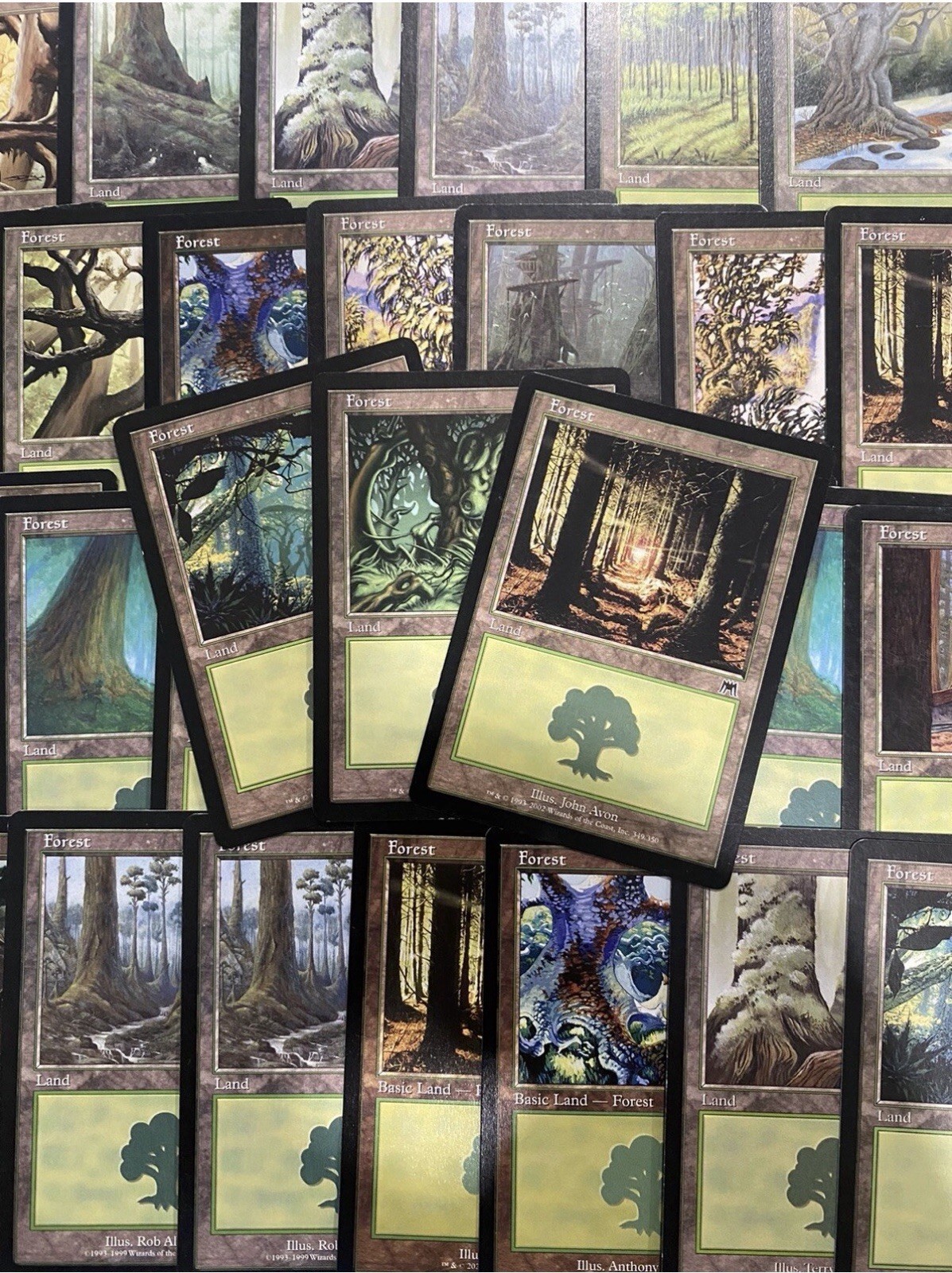 MTG - 25 x Vintage Forests - Magic The Gathering