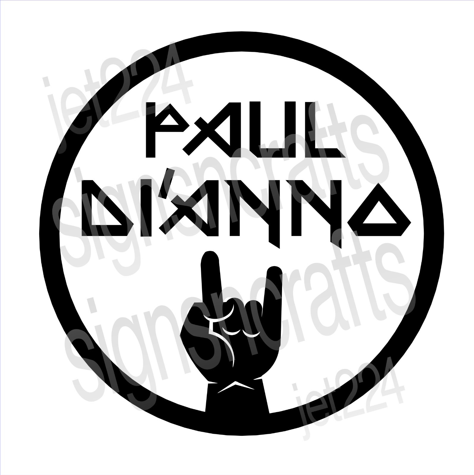 PAUL DI\'ANNO decal sticker - IRON MAIDEN, Battlezone, Killers