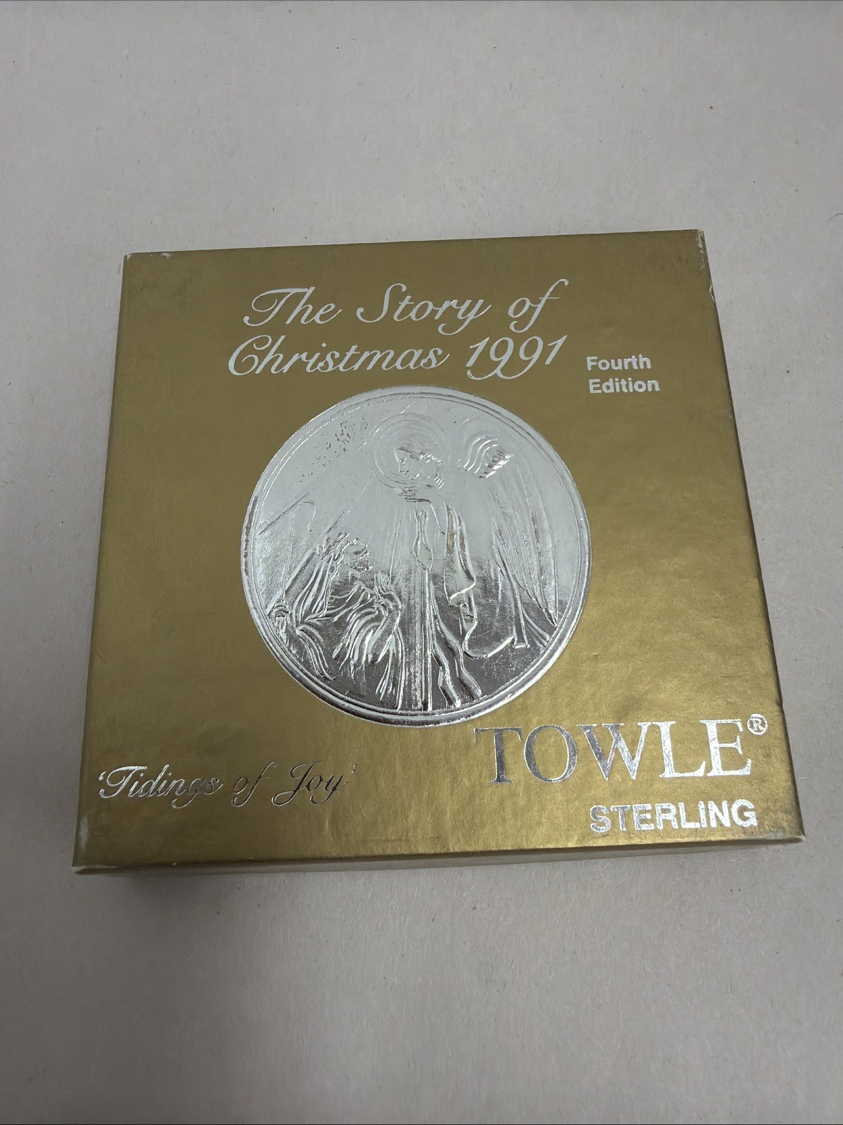 1991 Towle Story of Christmas “Tidings of Joy” Sterling Silver Ornament 
