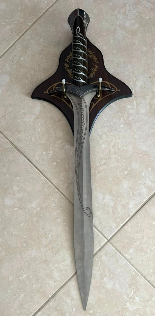 Lord Of The Rings Sting Sword Of Frodo Baggins LOTR Stainless Steel 28.5in