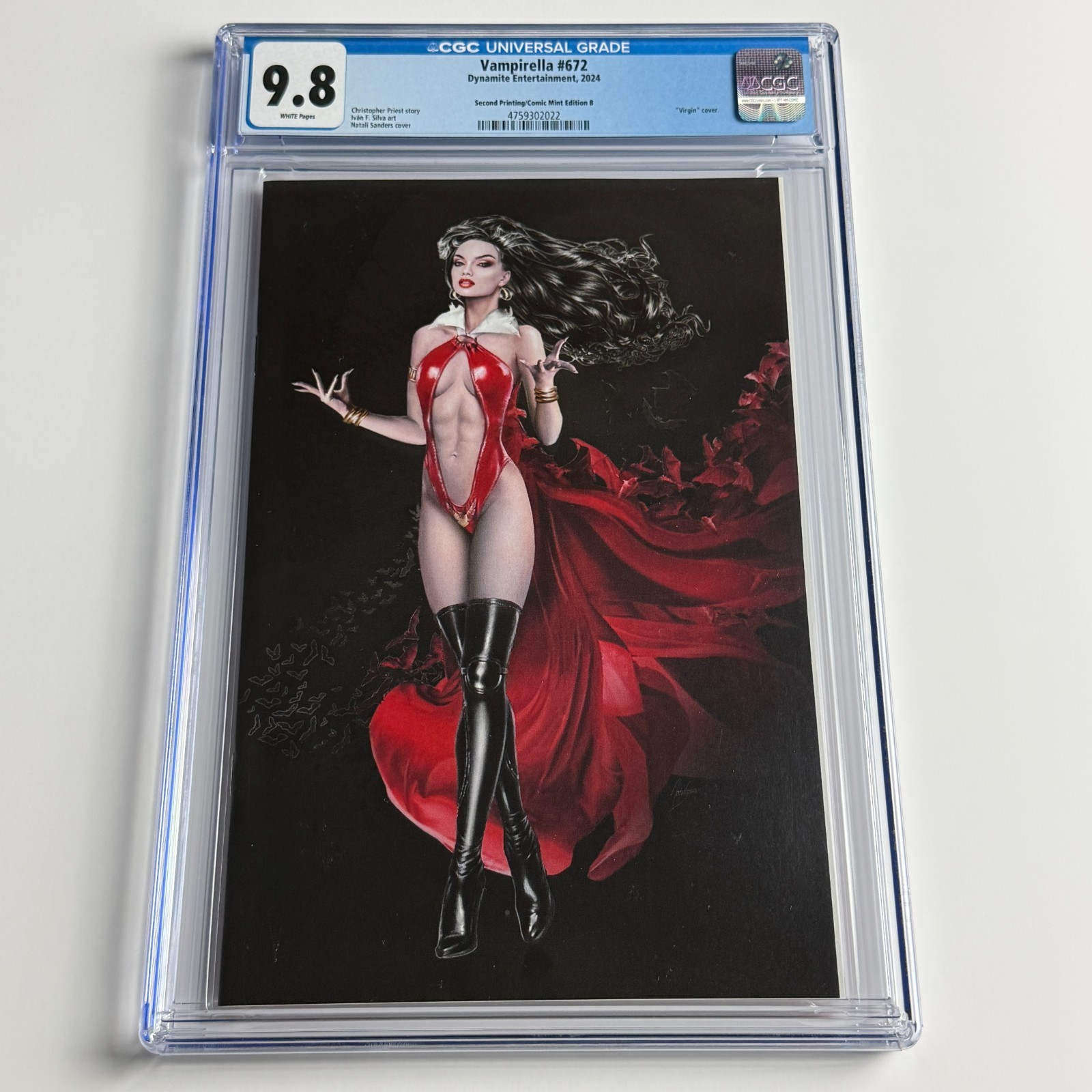 Vampirella #672 CGC 9.8 Natali Sanders Virgin Comic Mint Edition B Ltd 300
