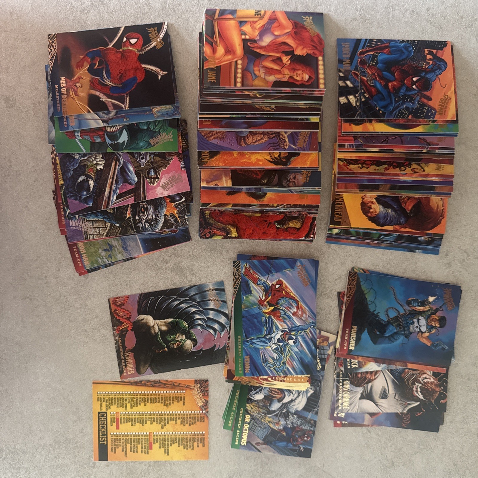 1995 Fleer Ultra Spider-Man - Gold Foil Signature Series - Complete Set