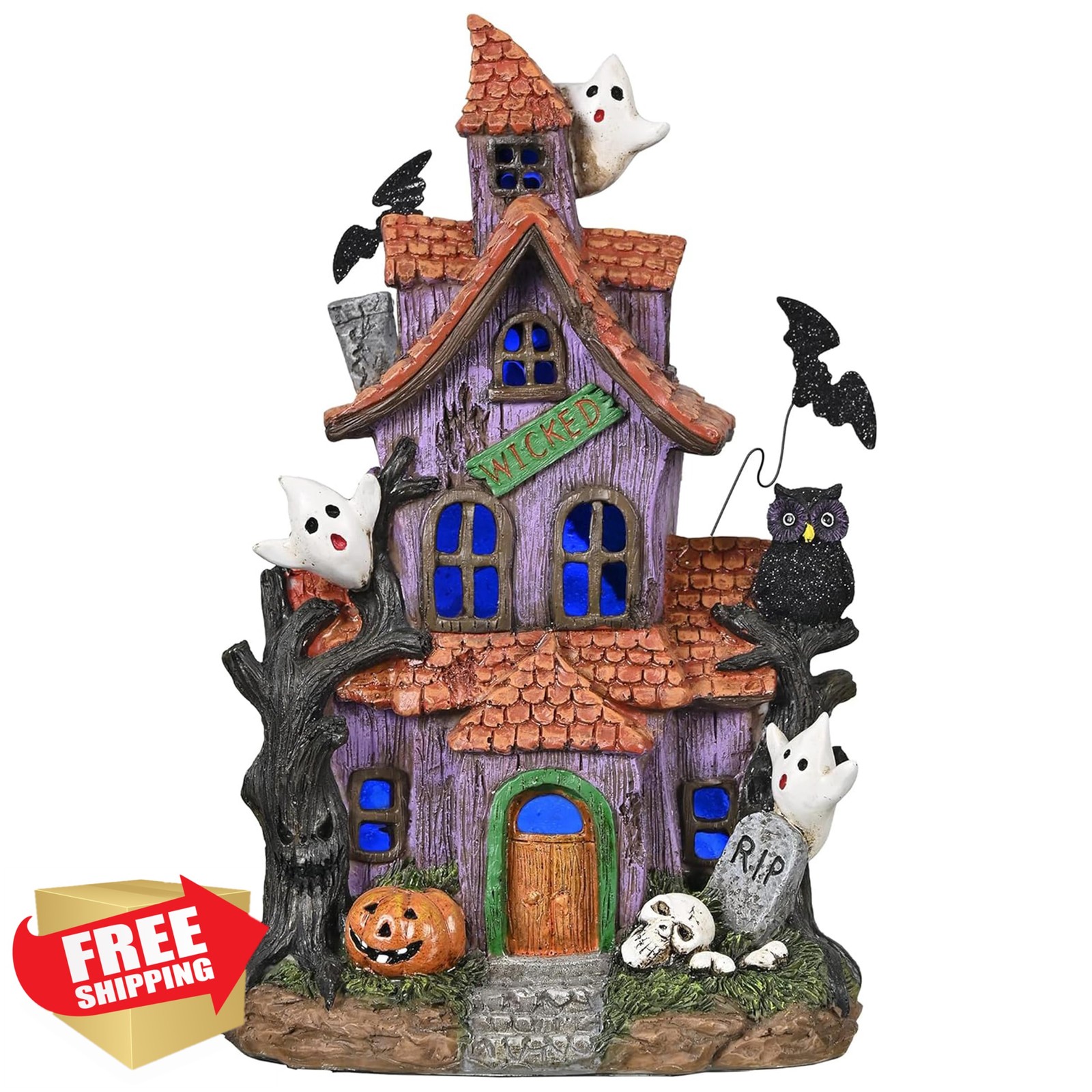 Valery Madelyn Halloween Village House Medium LED