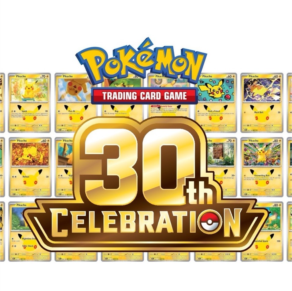 Pokémon TCG: 30th Celebration Pikachu Lot 30 Cards English 2025 01-30 (30 cards)