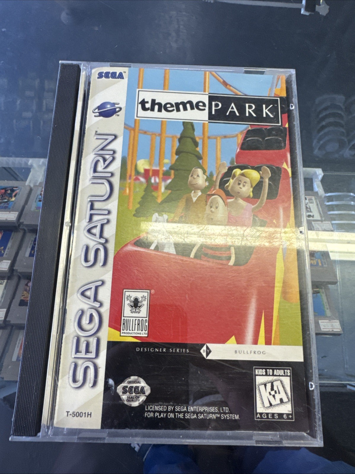 Theme Park (Sega Saturn, 1995) CIB Reg Card