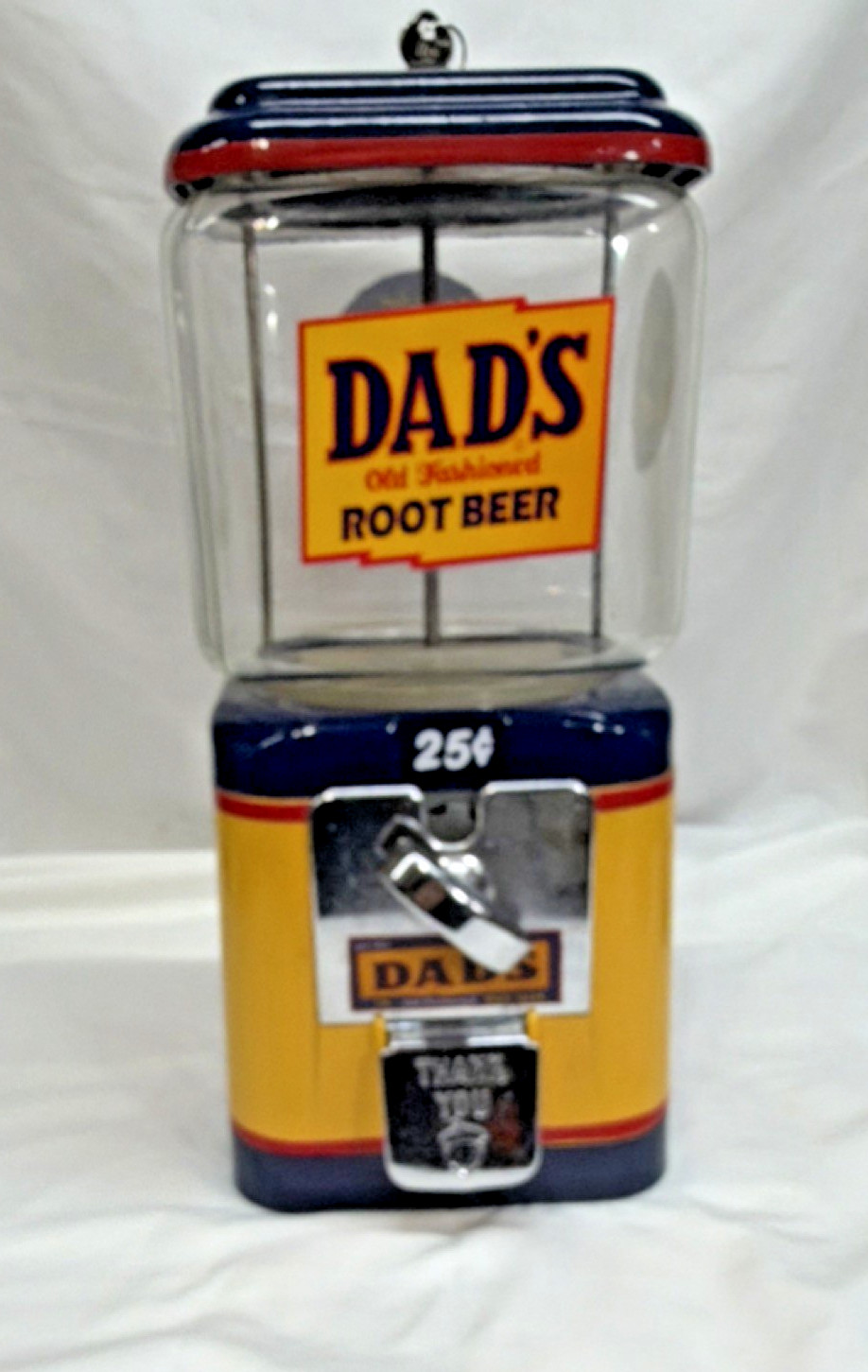 Acorn 25¢ Gum Dispenser Dad’s Root Beer Theme Vintage Very nice.  Last one