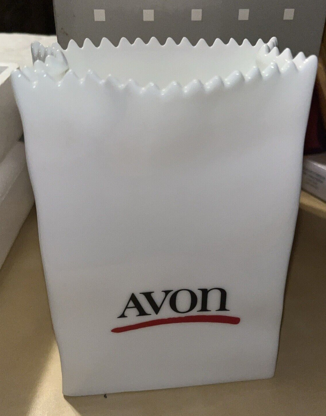 Avon Collectible 1986 Porcelain “Delivery Bag\