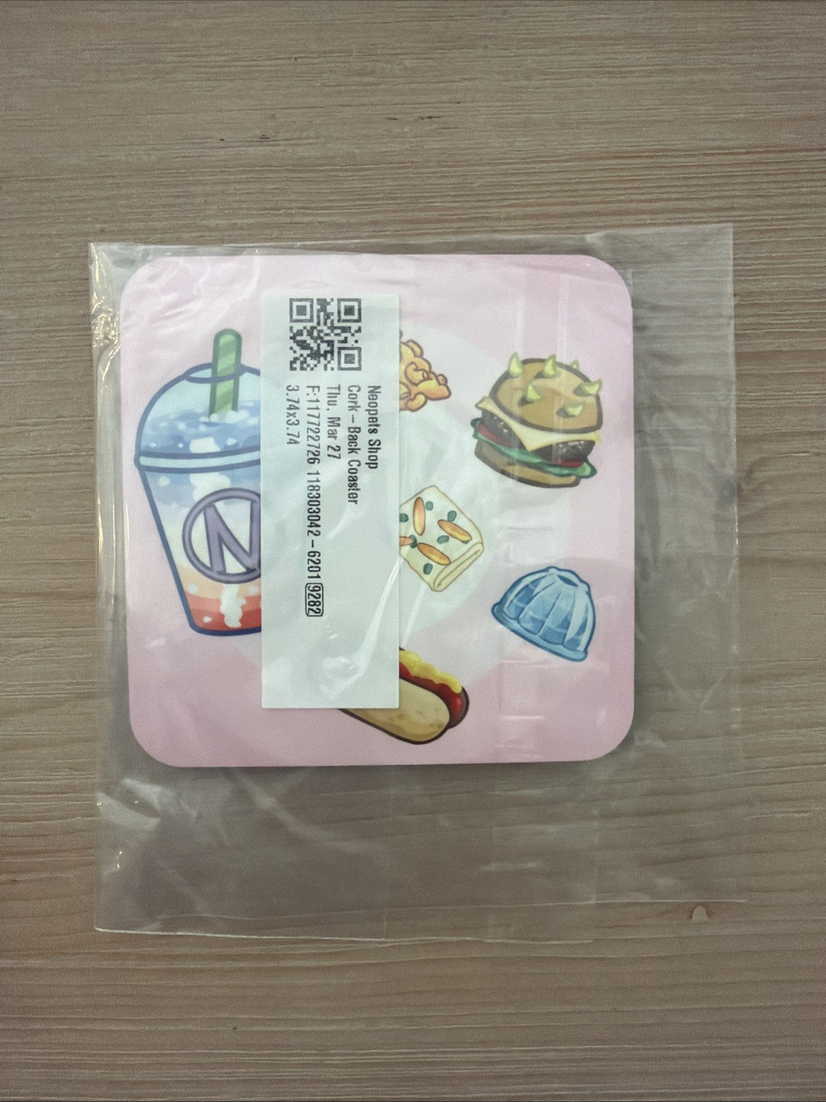 Neopets Food Items Cork-back Coaster BRAND NEW