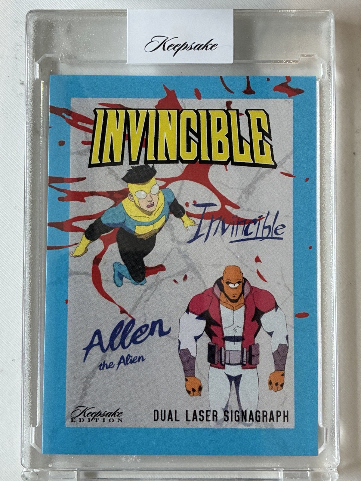 Invincible Keepsake Dual Laser Signagraph Invincible & Allen the Alien 25/25