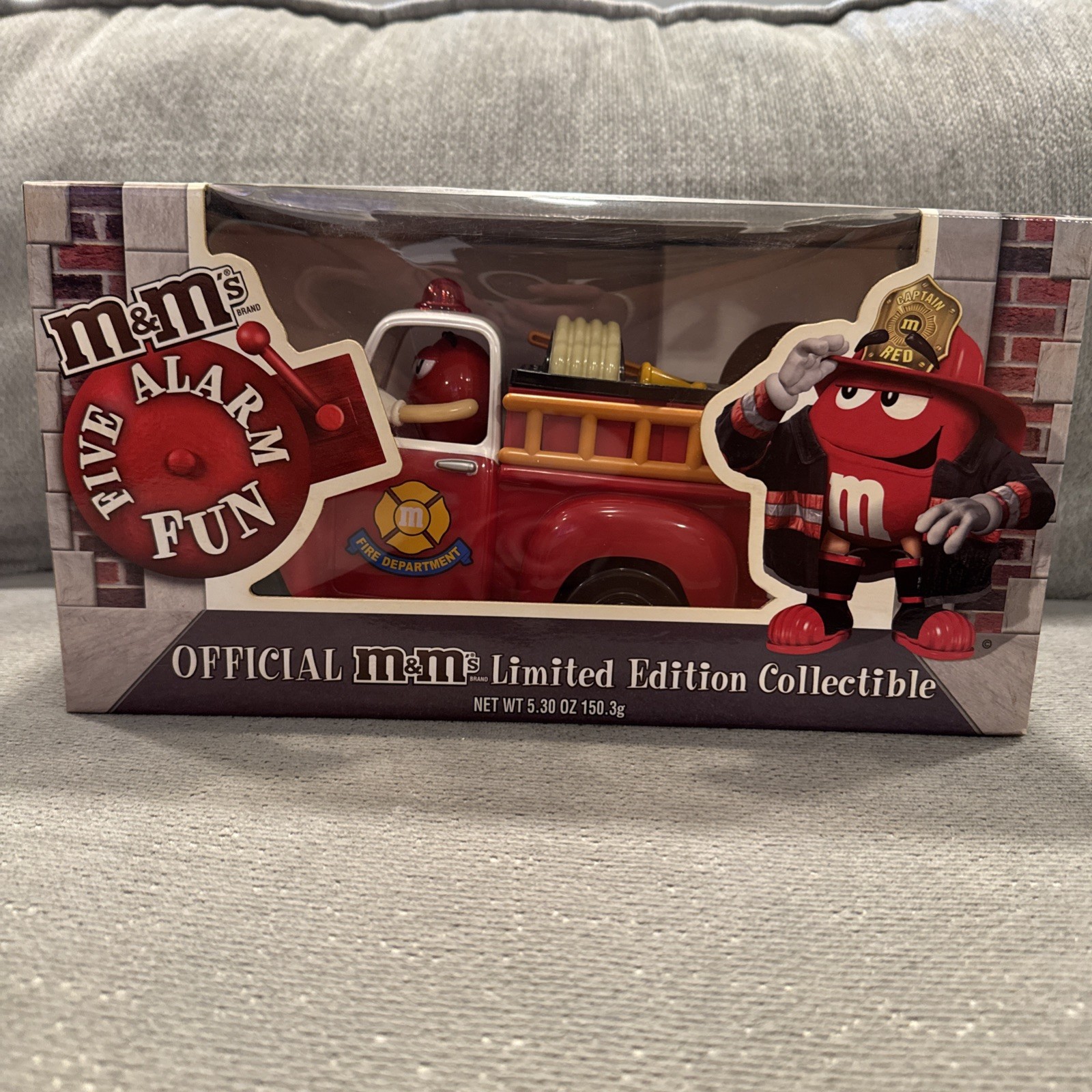 M&M\'s Collectible Five Alarm Fun Fire Truck Candy Dispenser New in Box