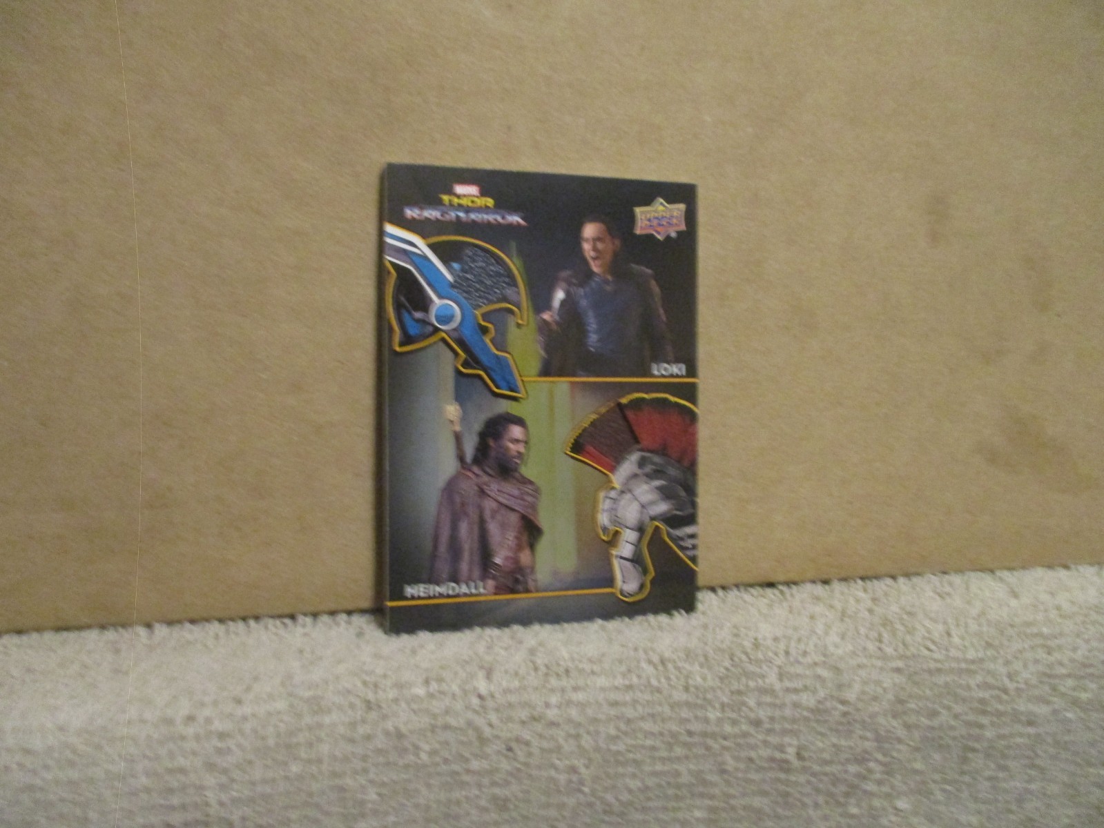 2017 UPPER DECK MARVEL THOR RAGNAROK THE ARMORY LOKI HEIMDALL DUAL RELIC #AD-4