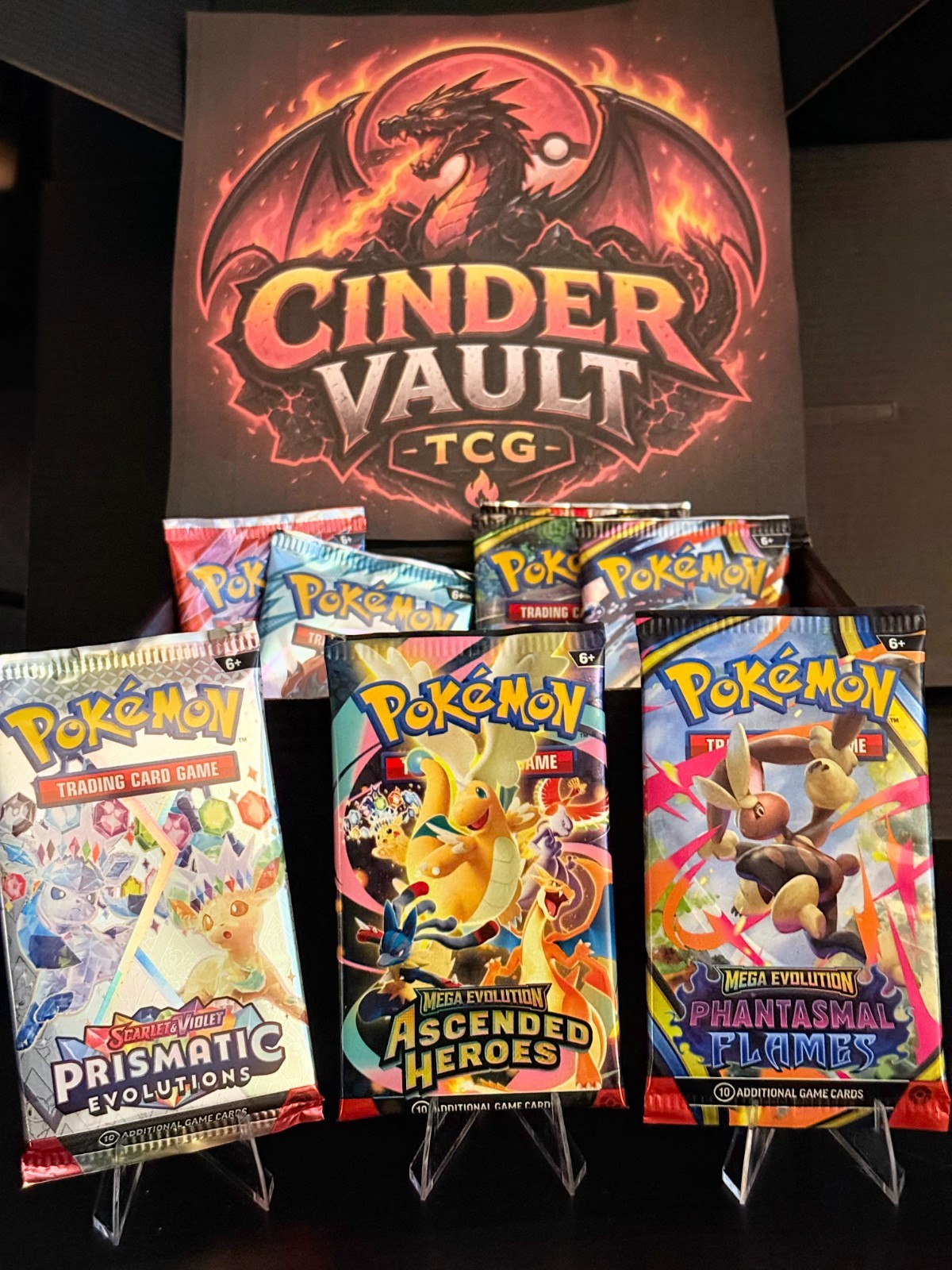 Pokémon Mystery Box | 3 Sealed *ENGLISH* Packs | EX or Better | Bonus I