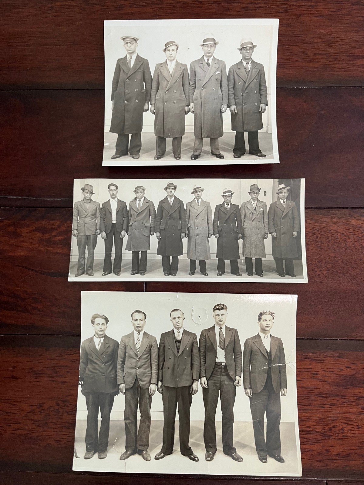 (3) ORIG. 1920's MUGSHOTS OF CAPONE MAFIA IN CHICAGO - CAN YOU NAME ANY OF THEM?