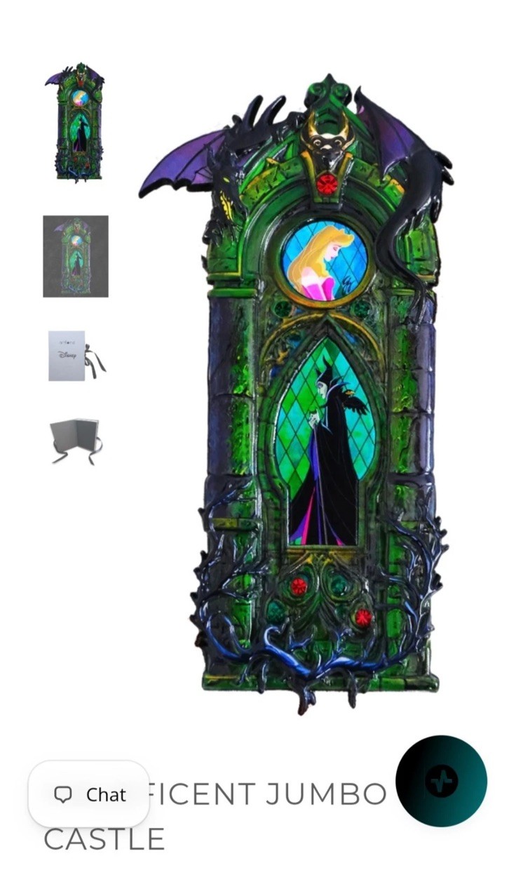 Artland Maleficent Jumbo Castle Pin Confirmed Sold Out LE 100 SHIPPED