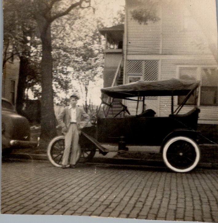 1947 Huntington Street Photograph Jimmy Vaughan & Model T Ford Americana