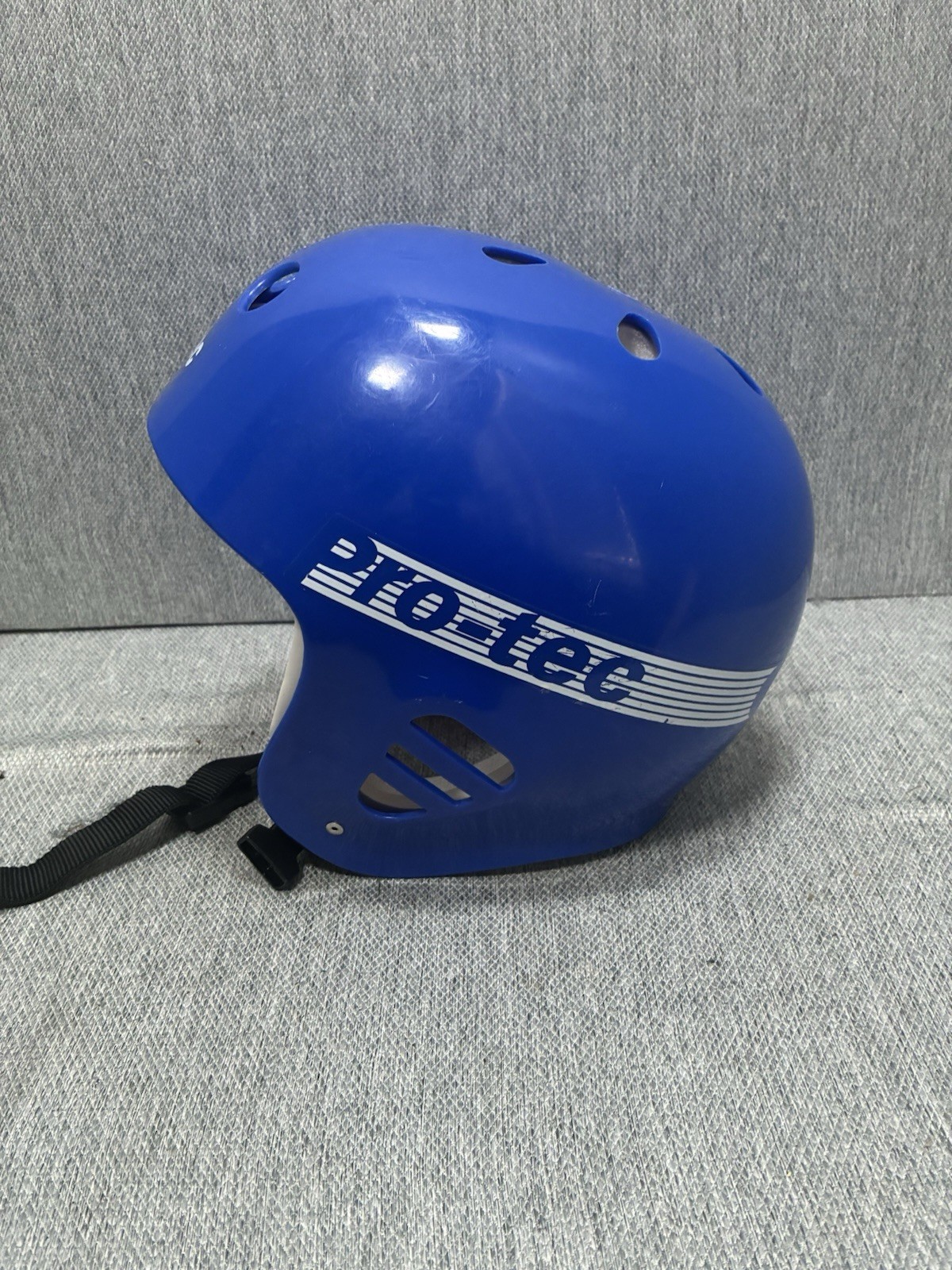 Vtg 1980s Pro-tec Skateboard BMX Bike Rad Water Rafting Helmet Old School Blue
