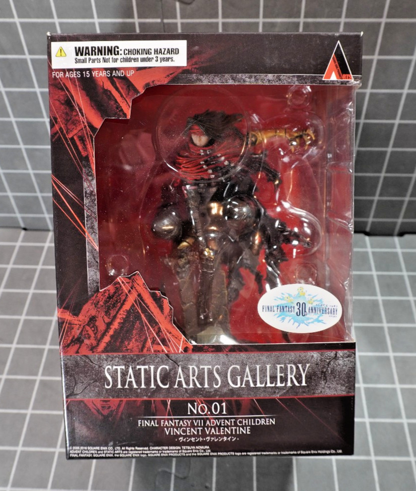 Square Enix Static Arts Gallery No.01 Vincent Valentine PVC/ABS Figure FFVII