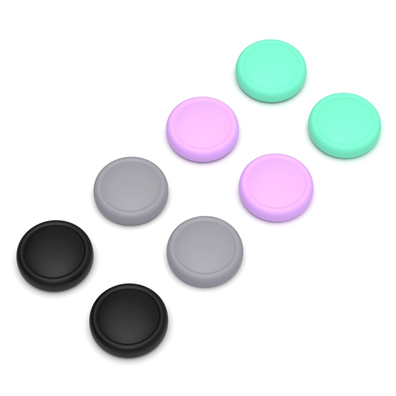 PlayVital Thumb Grips for Nintendo Switch 2, 8-Pack Silicone Joystick Caps fo...