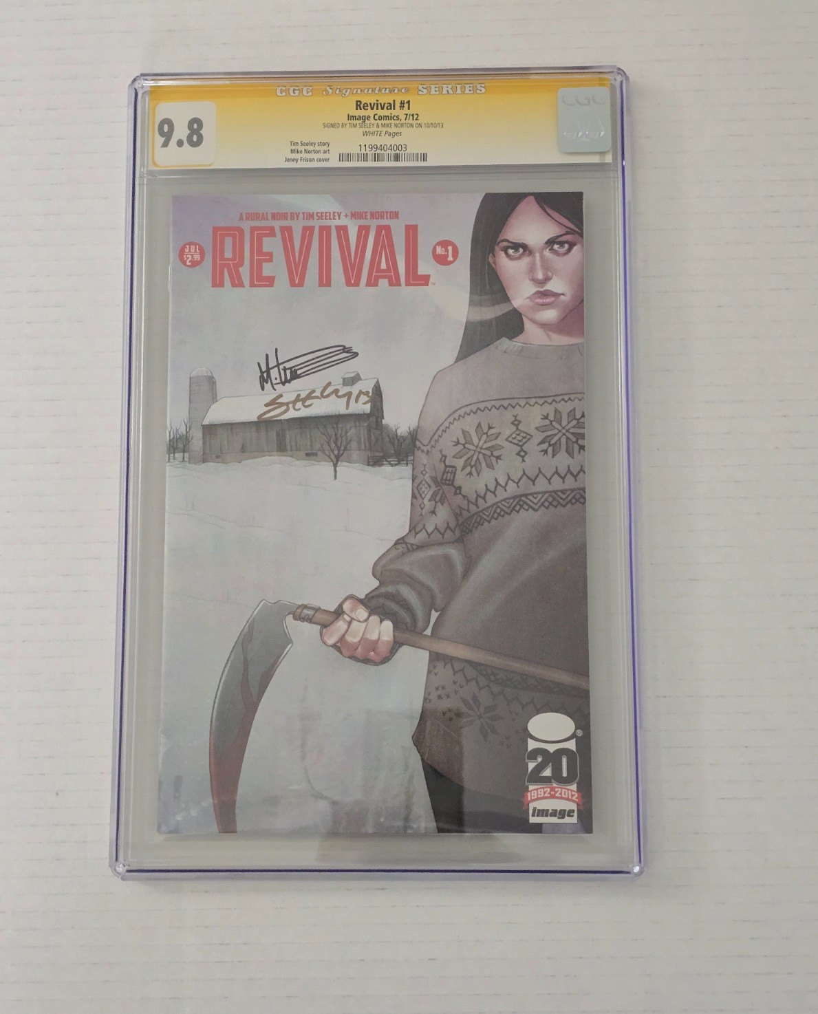 🔥Revival #1 CGC 9.8 🔥  Signed by Seeley and Norton Jenny Frison cover