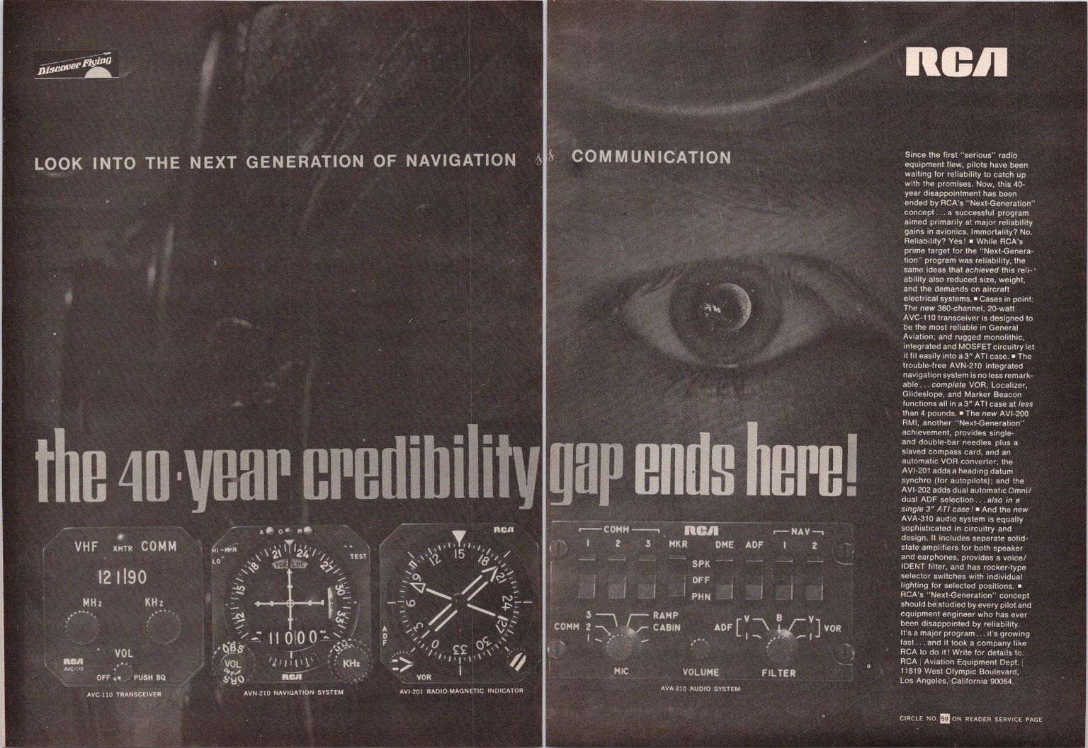 RCA Avionics Vintage 1969 2pg Print Ad Aviation Navigation Communication Systems