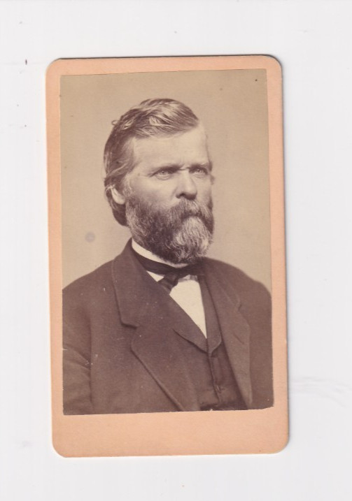 vintage CDV phtograph by Ellinwood & McClary Manchester,N.H. mustaged man