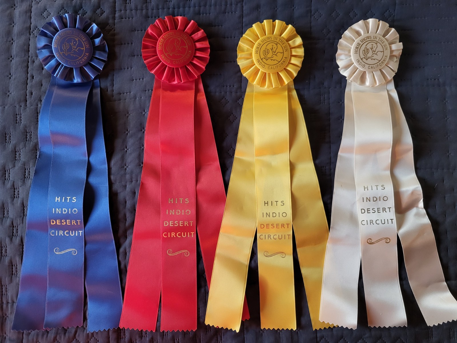 HITS INDIO DESERT CIRCUIT Horse Show Ribbons Awards Equestrian Event Hunter Jump