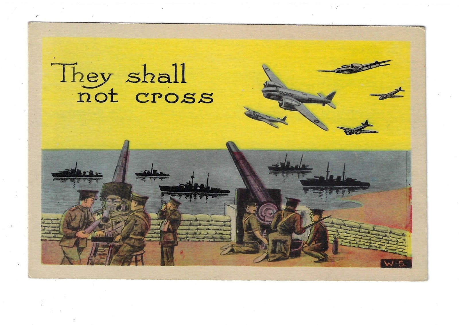 WWII Canadian Allied Propaganda Postcard 