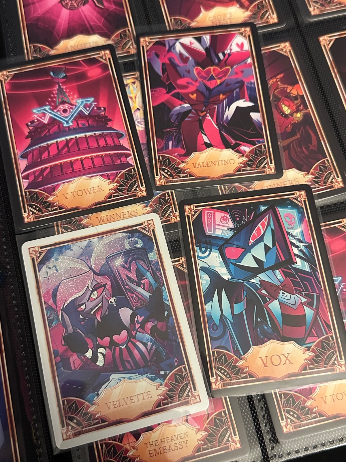 1st Edition Vox, Velette (shiny), Valentino, V Tower