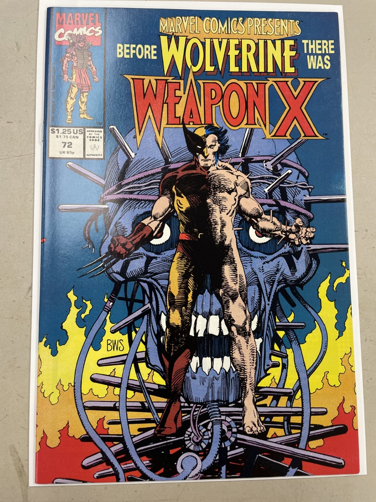 MARVEL COMICS PRESENTS #72 1991 NEAR MINT WEAPON X COVER MARVEL COMICS SMITH ART