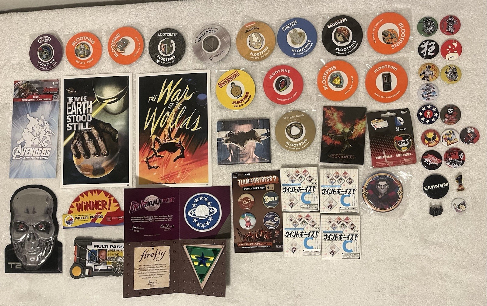 Large Lot Of Loot Crate Items And Other Items