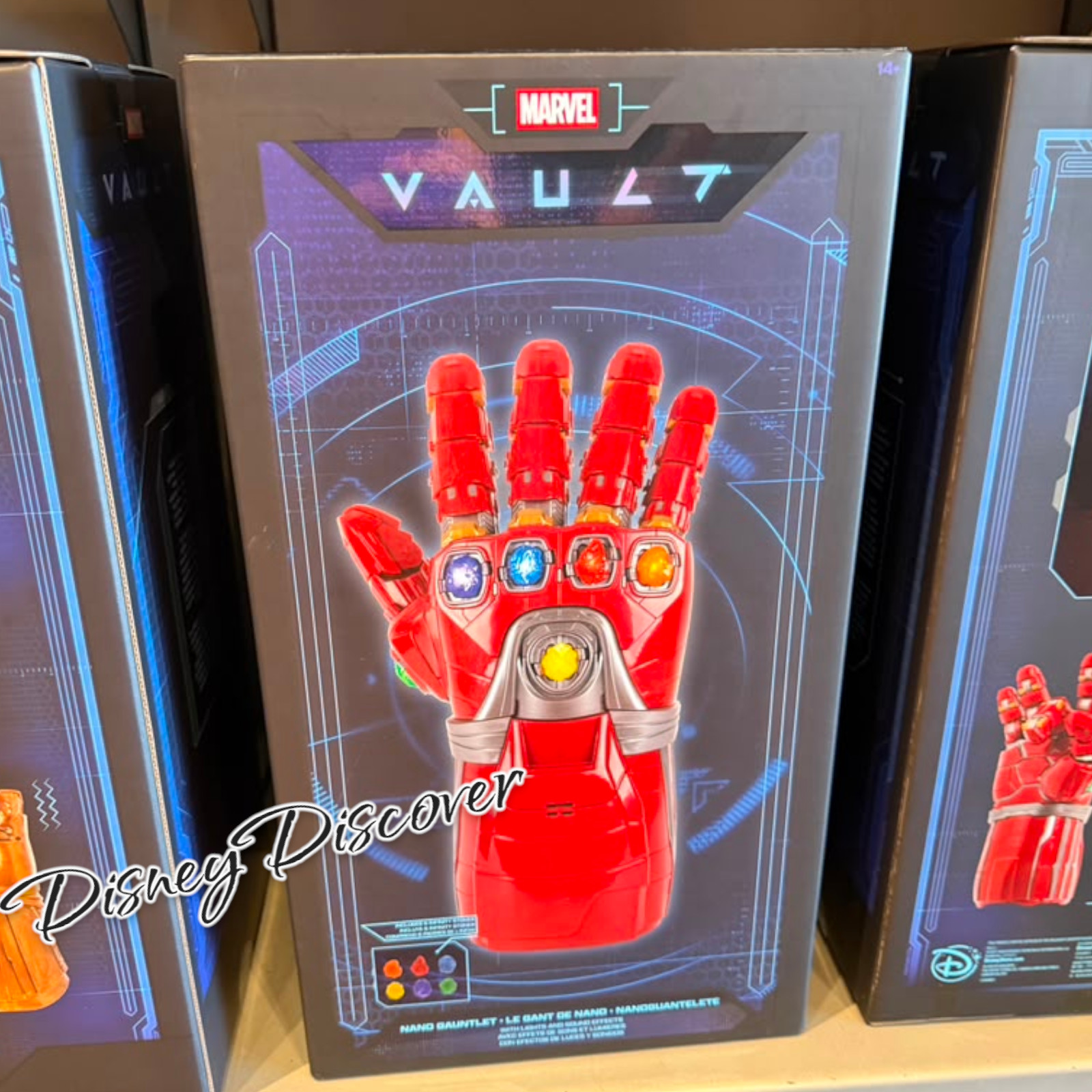 NEW Disney Parks Avengers Vault Iron Man Nano Infinity Gauntlet  w/Stones