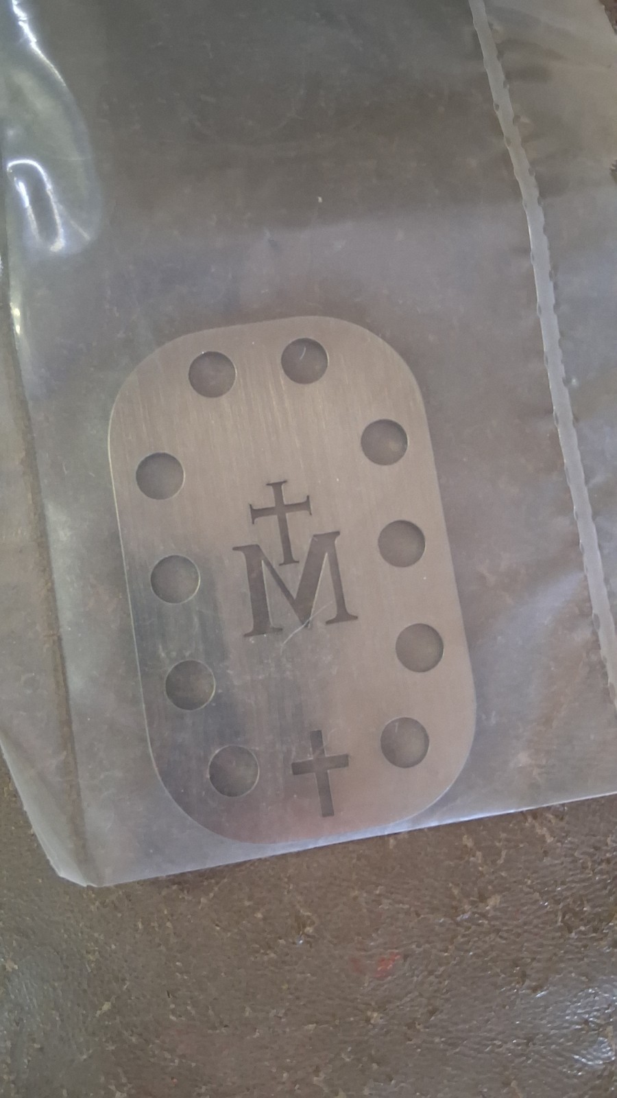 Steel Rosary Card MADE IN USA Wallet Rosary NEW Catholic