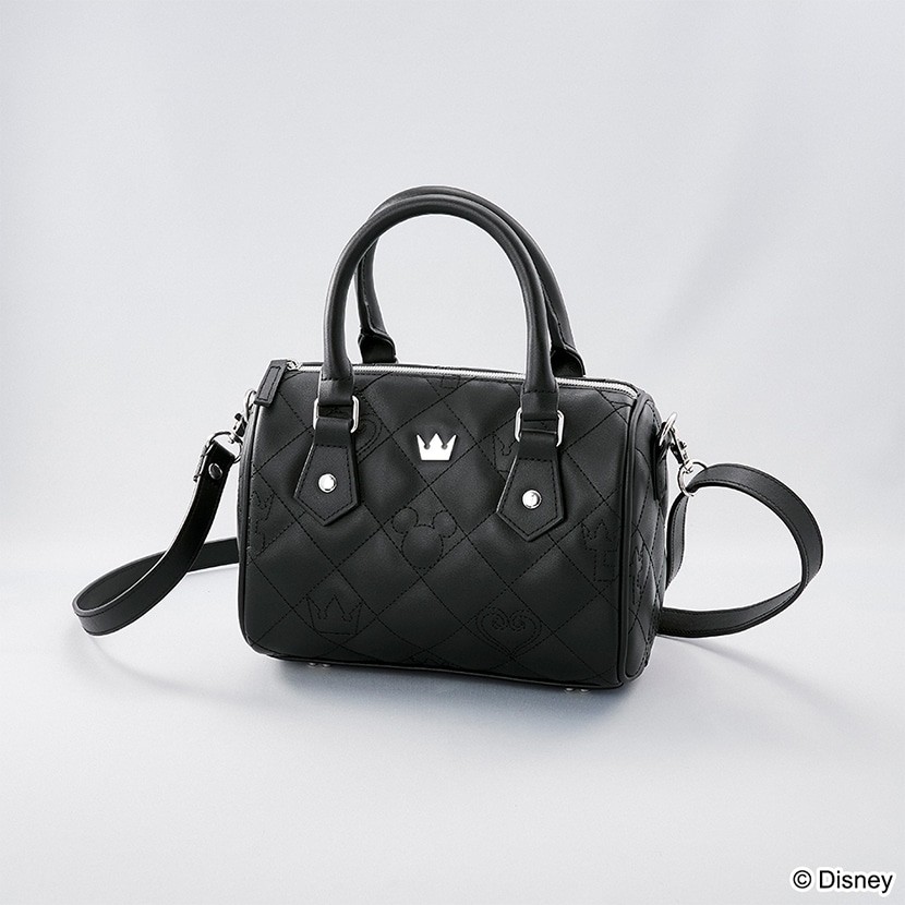 Kingdom Hearts Quilted Mini Boston Bag Black Handbag Square Enix Disney PSL
