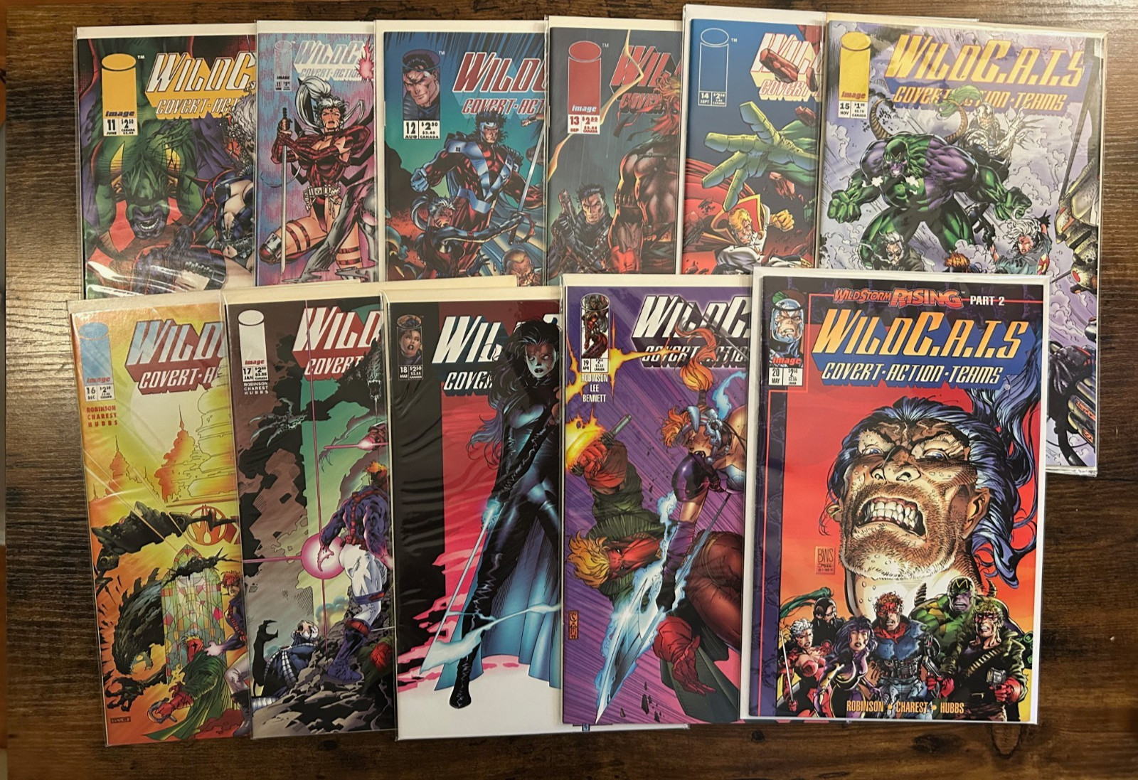 Run of 11 WildC.A.T.s #11 11b 12 13 14 15 16 17 18 19 20 Image Comics 1994-1995