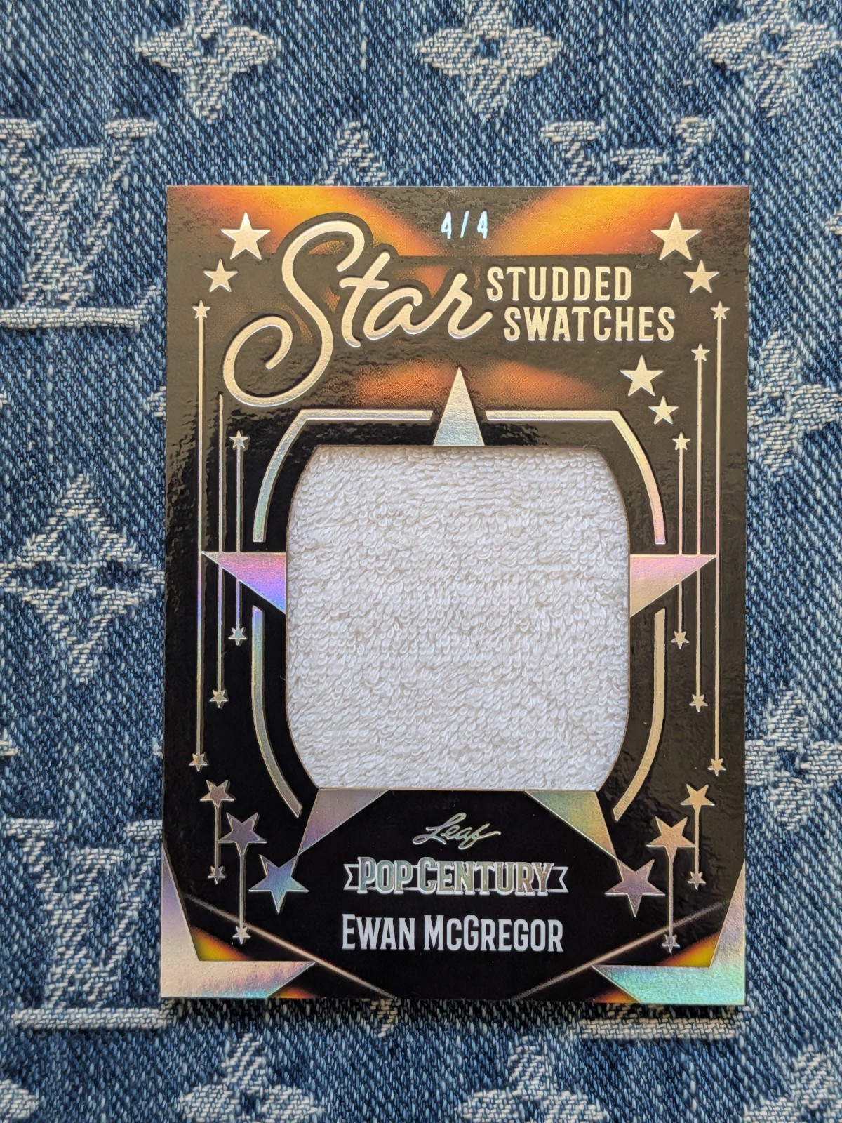 2023 Leaf Pop Century Star Studded Swatches Ewan McGregor 4/4 eBay 1/1