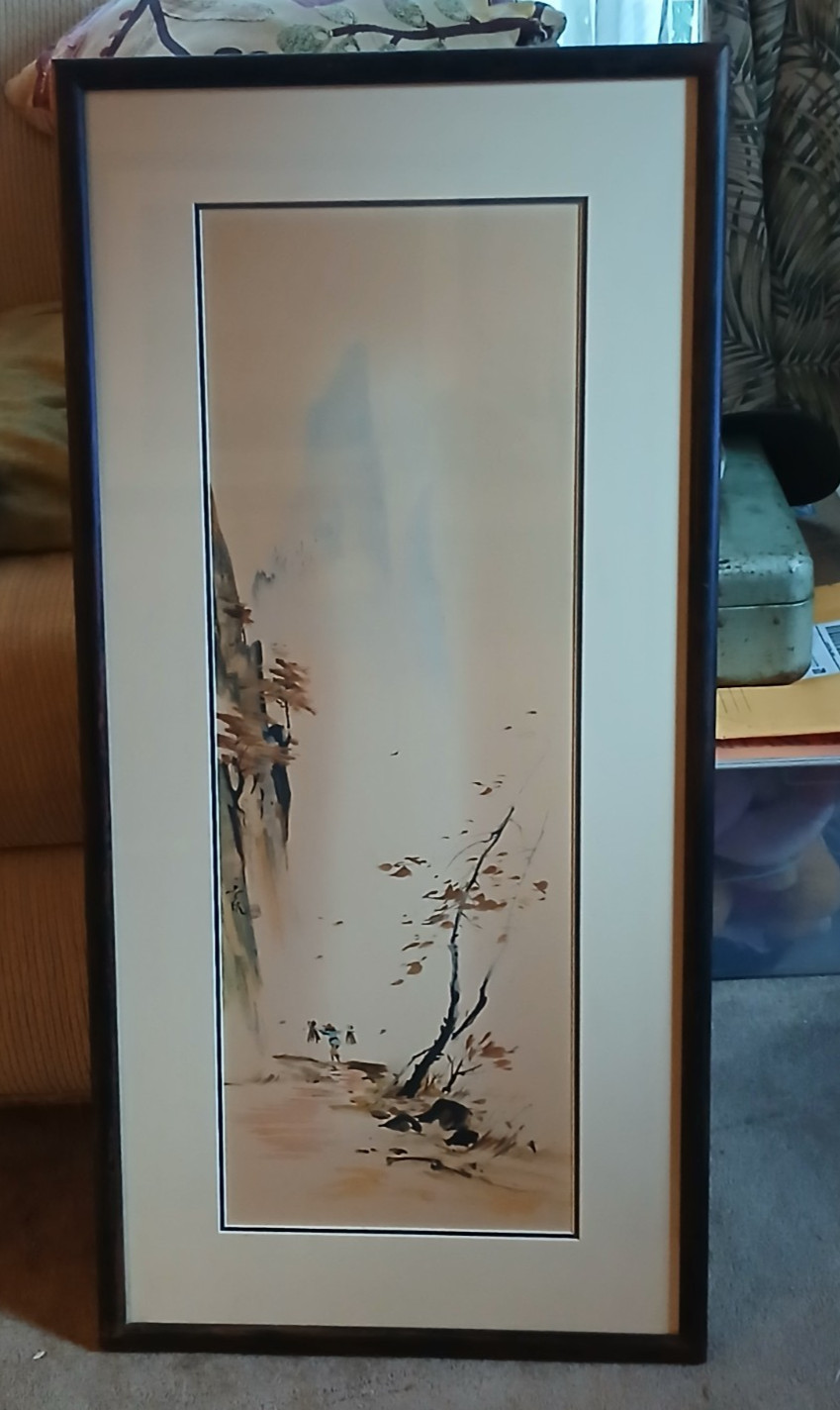 TYRUS WONG Print   AUTUMN - THE WOOD GATHERER Lithograph by Tyrus Wong 